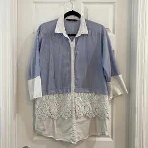 Zara Button Down Top